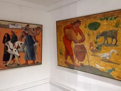 "Taurus" Oil painting 29" x 29" inch by Omar Abdel Zaher