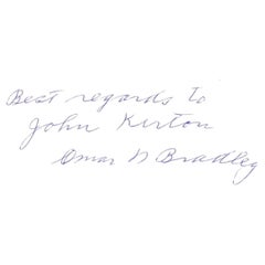 Omar Bradley Autograph