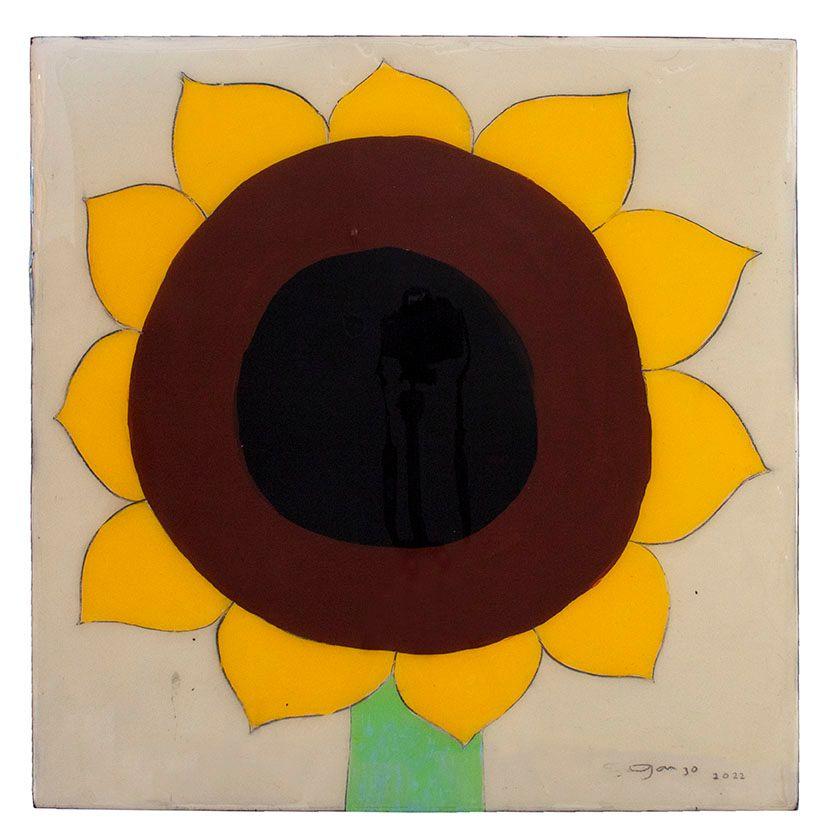 Omar Ganzo Landscape Painting - Sunflower #1