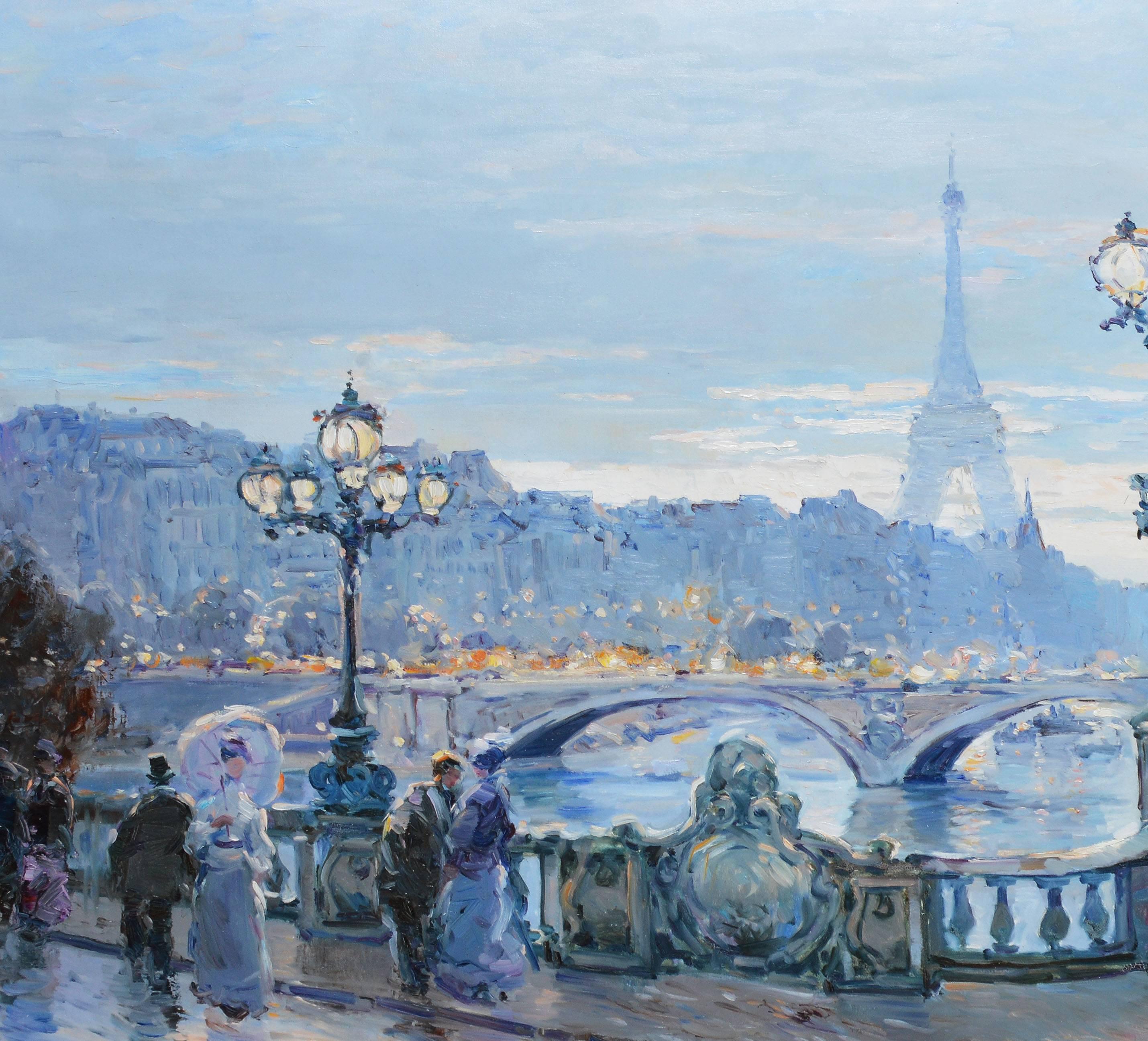 View of Paris with the Eiffel Tower, Omar Hamdi Malva 3