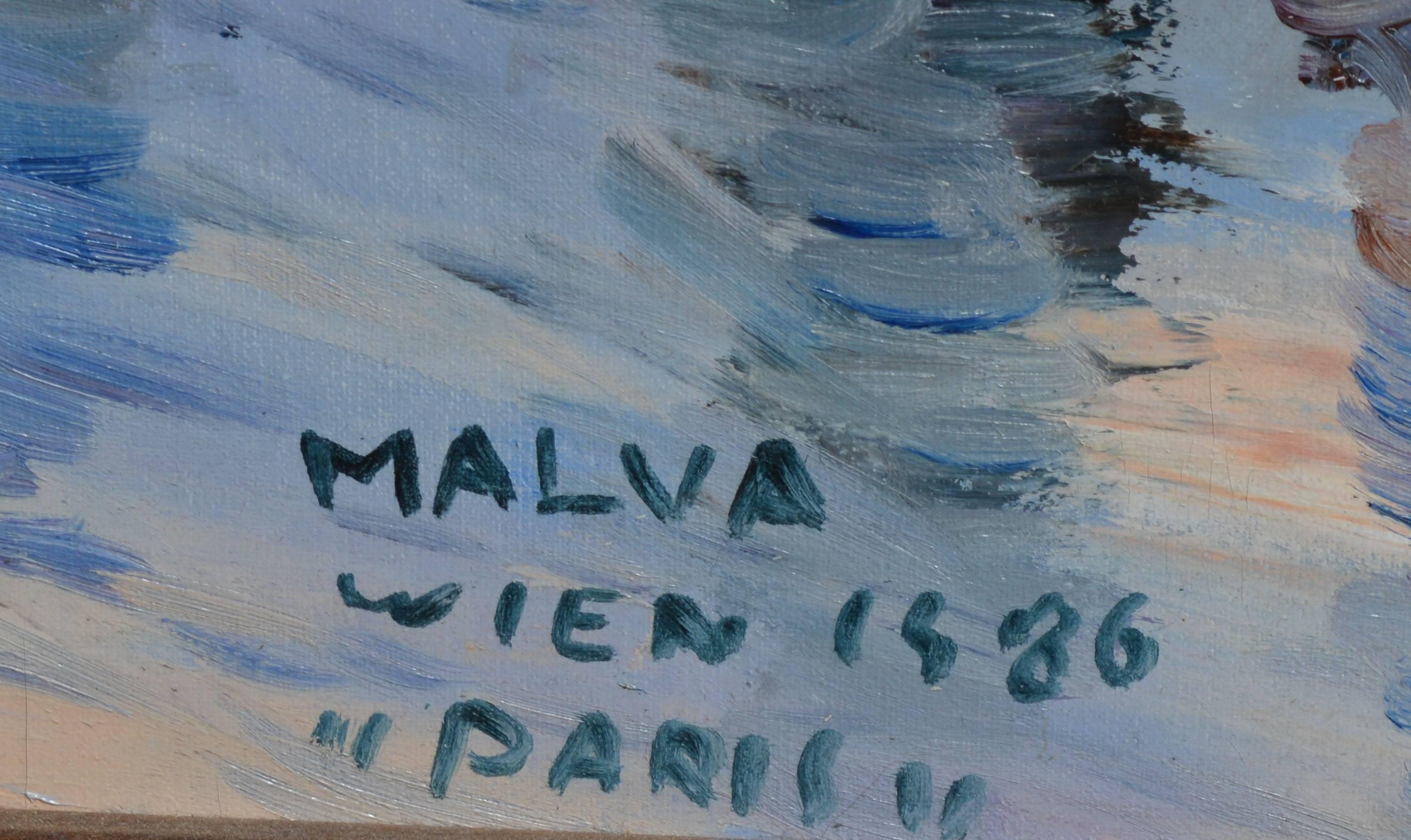 View of Paris with the Eiffel Tower, Omar Hamdi Malva 4