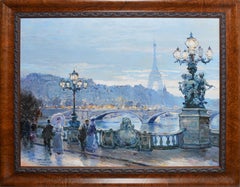 View of Paris with the Eiffel Tower, Omar Hamdi Malva