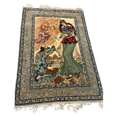 Omar Khayam Esfahan wool and silk carpet