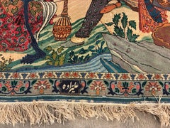 Omar Khayyam Esfahan wool and silk carpet