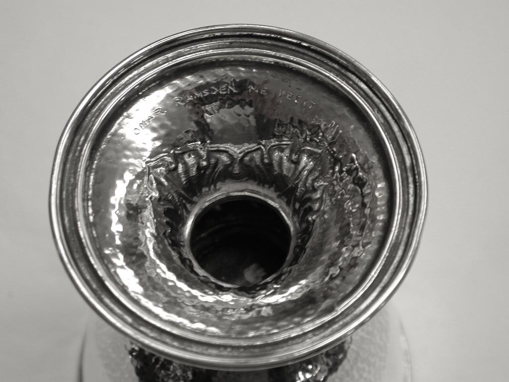 Early 20th Century Omar Ramden Hand-Hammered Silver Goblet, 1927