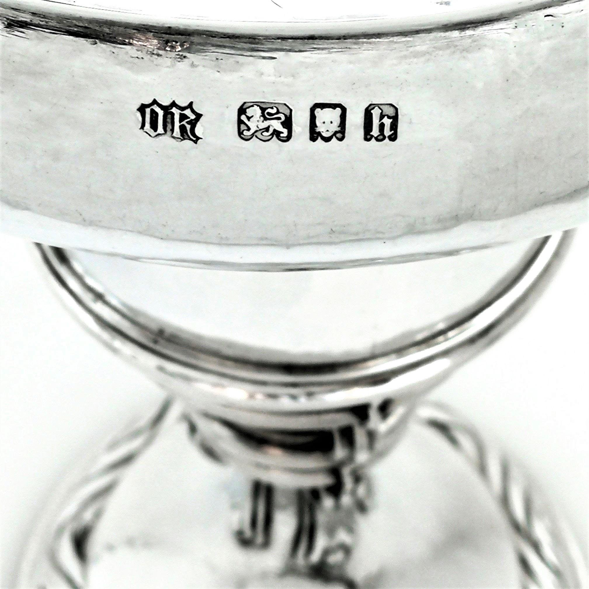 20th Century Omar Ramsden Sterling Silver Arts & Crafts Cup and Cover 1923 Centrepiece