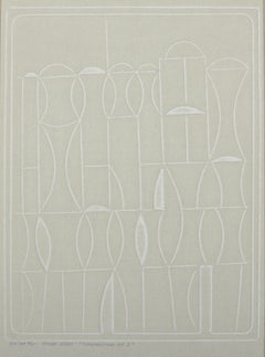 Omar Rayo Blind Embossed Intaglio Print Composition No. 2