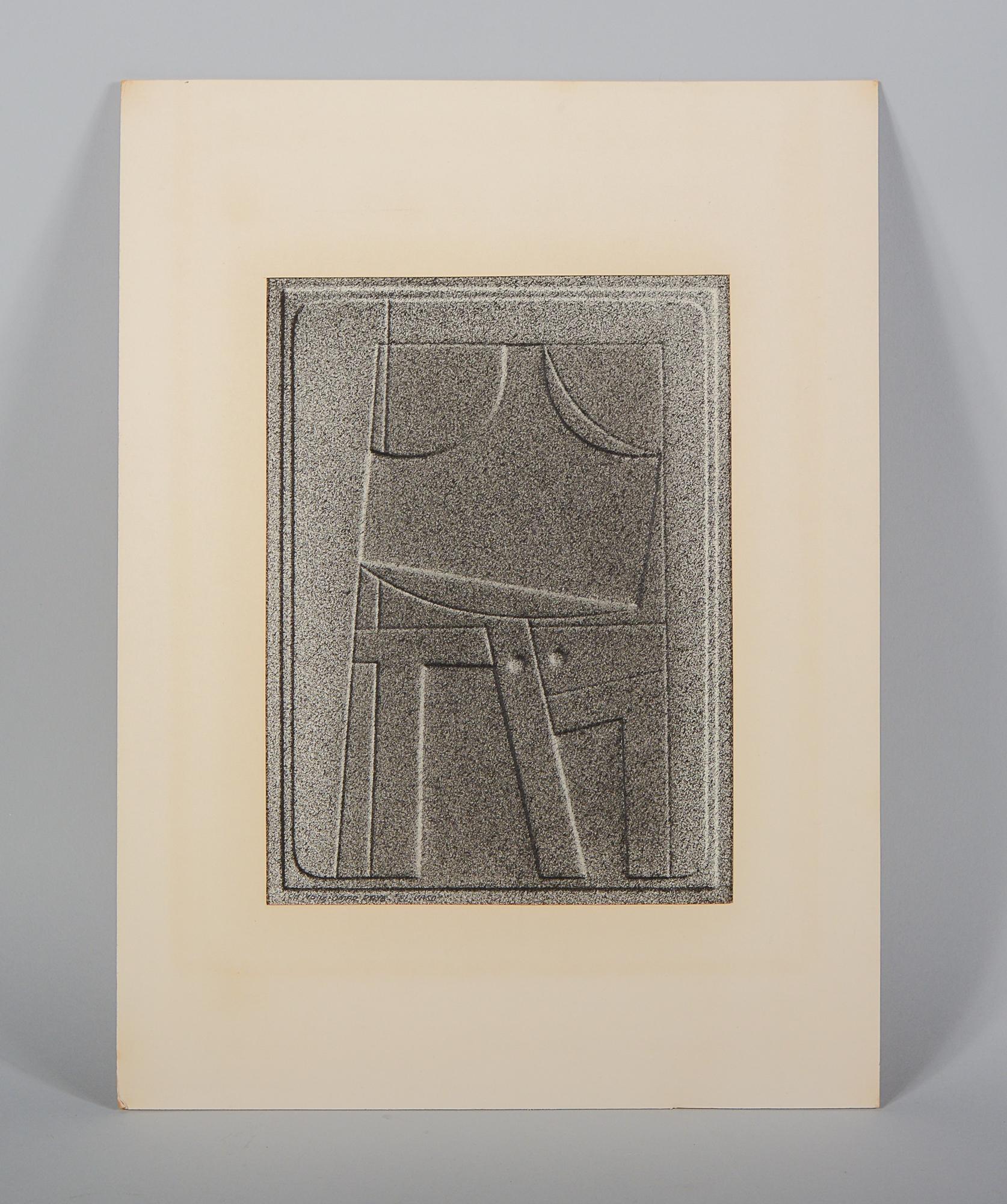 Intaglio print by Colombian artist Omar Rayo (1928-2010). This is signed in pencil lower left 
