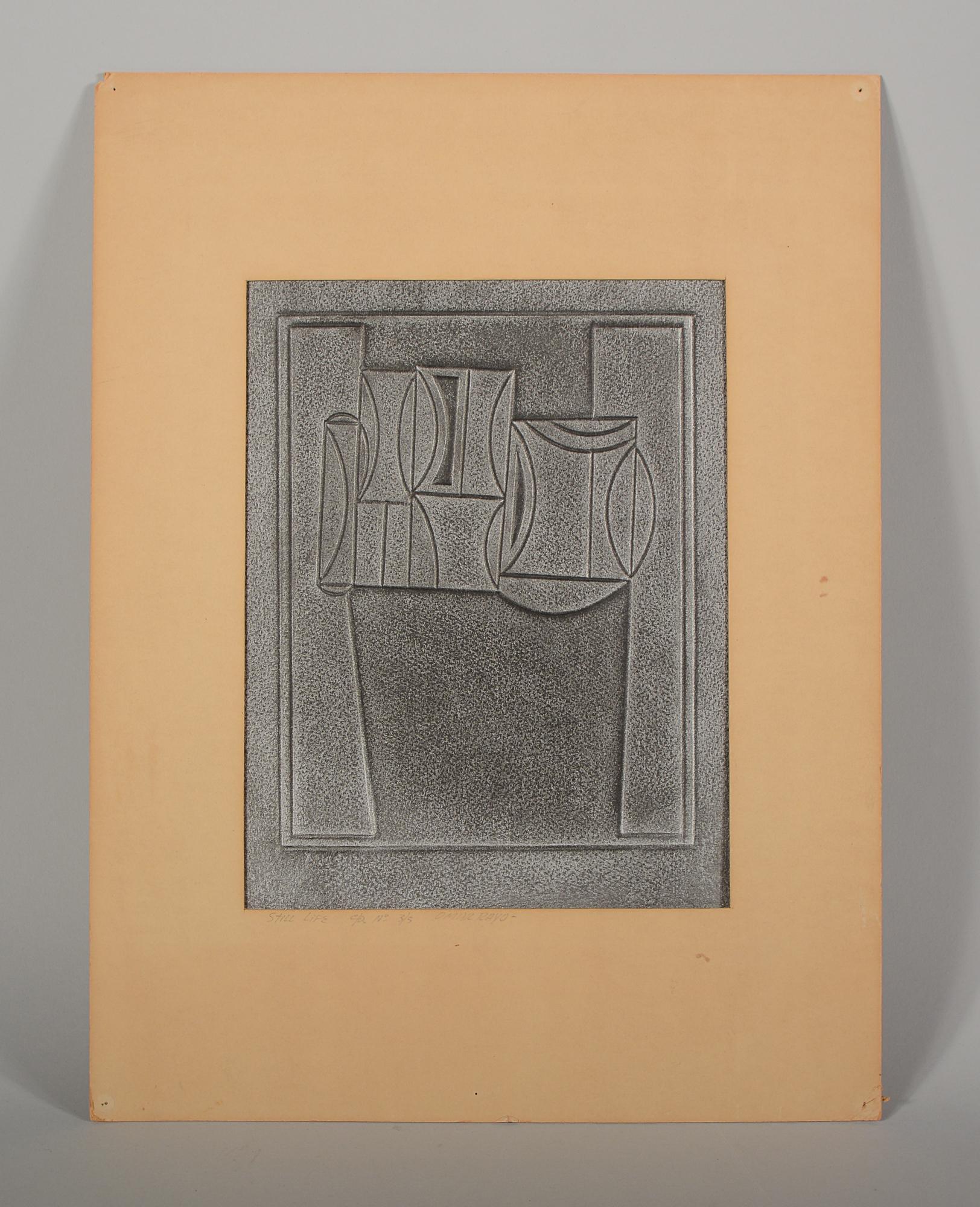 Intaglio print by Colombian artist Omar Rayo (1928-2010). This is signed in pencil on the matte 