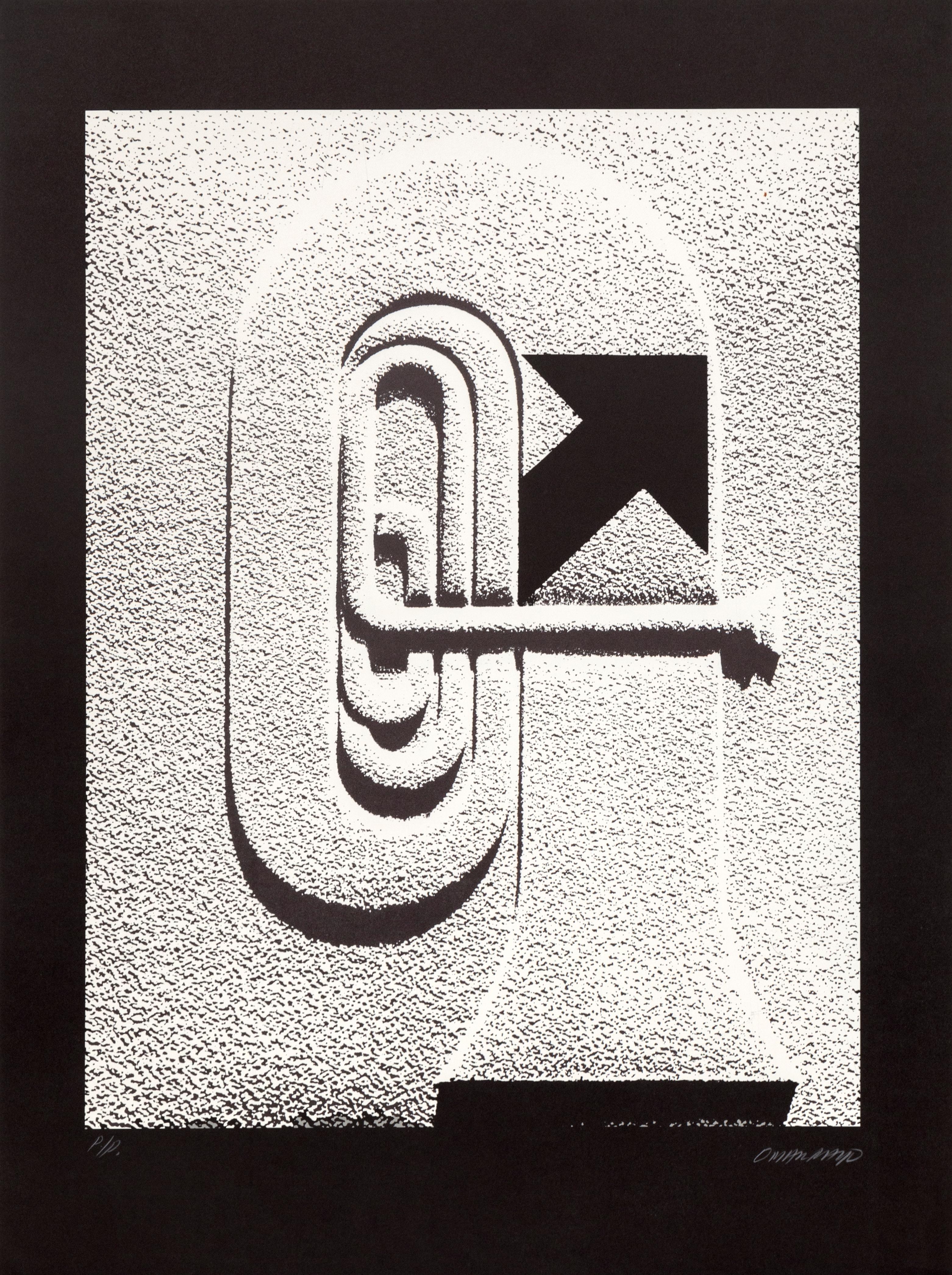 Omar Rayo Abstract Print - Tuba