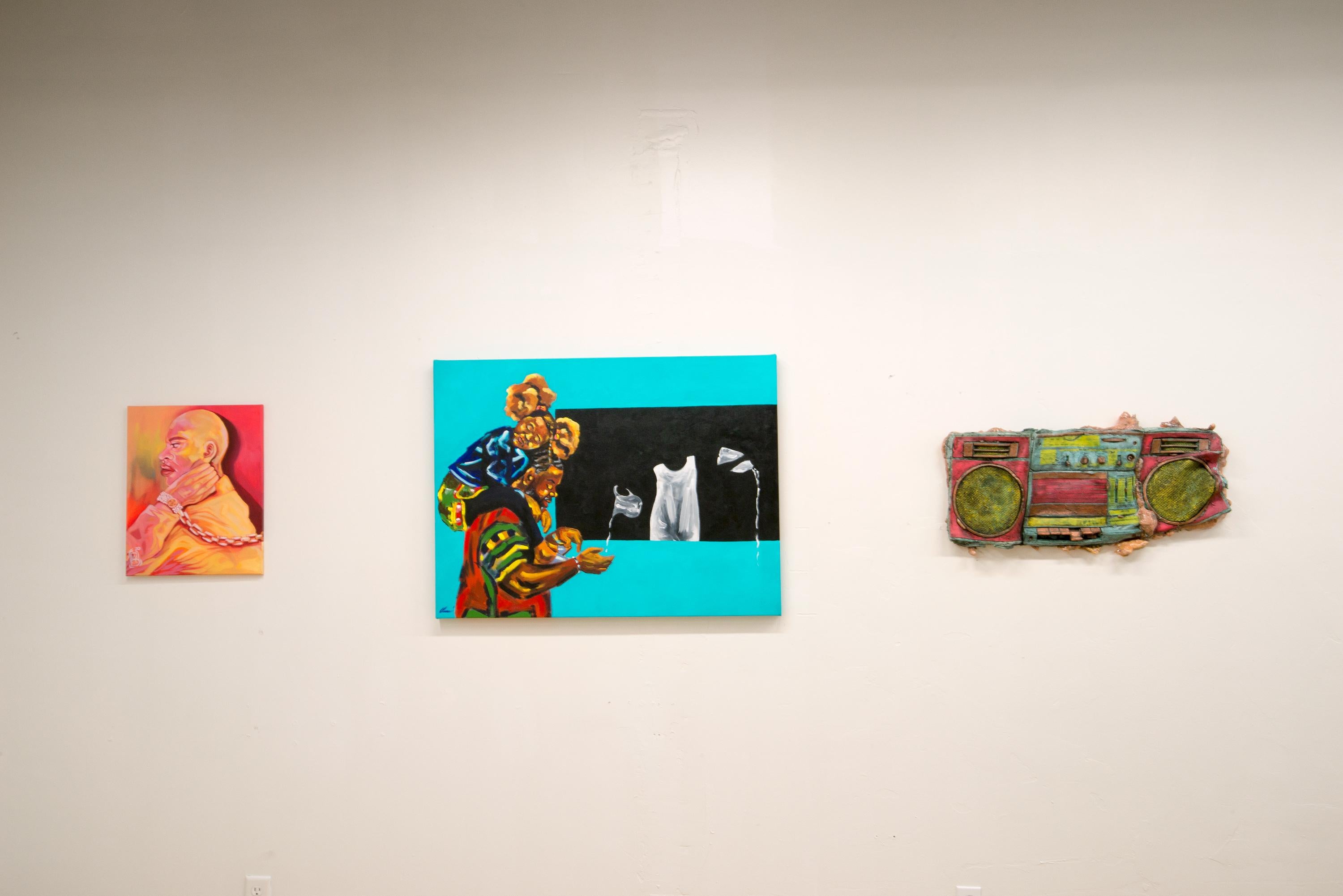 LLÉVAME AL AGUA - Painting Contemporáneo de Omari Booker