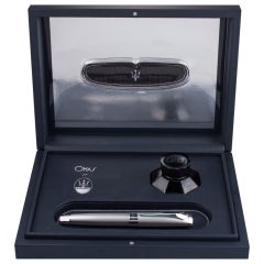 Stilografica Omas for Maserati in argento sterling con pennino in oro bianco 18k 127/1200