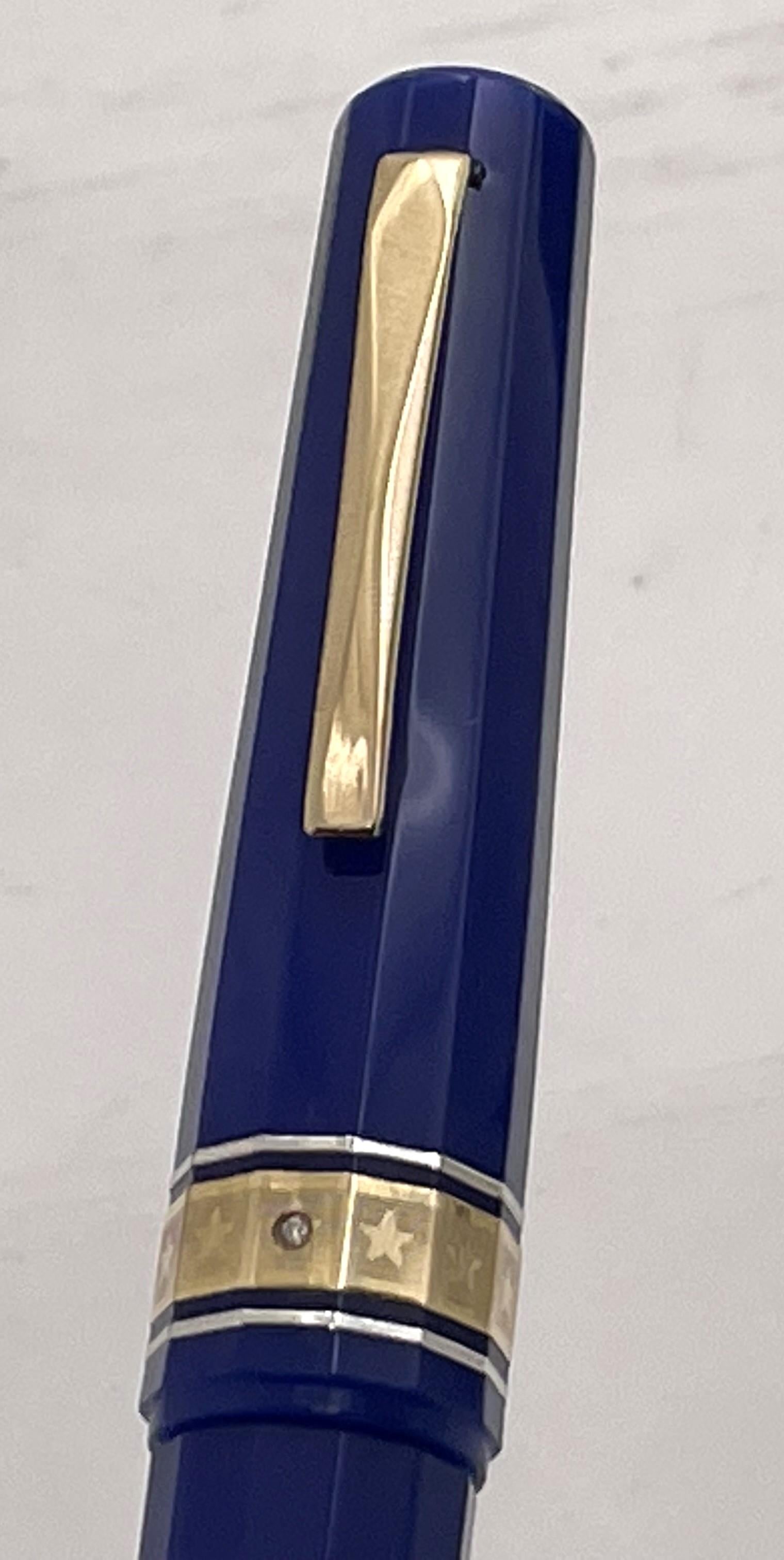 Omas Limited Edition Europa Fountain Pen in Original Box For Sale 1