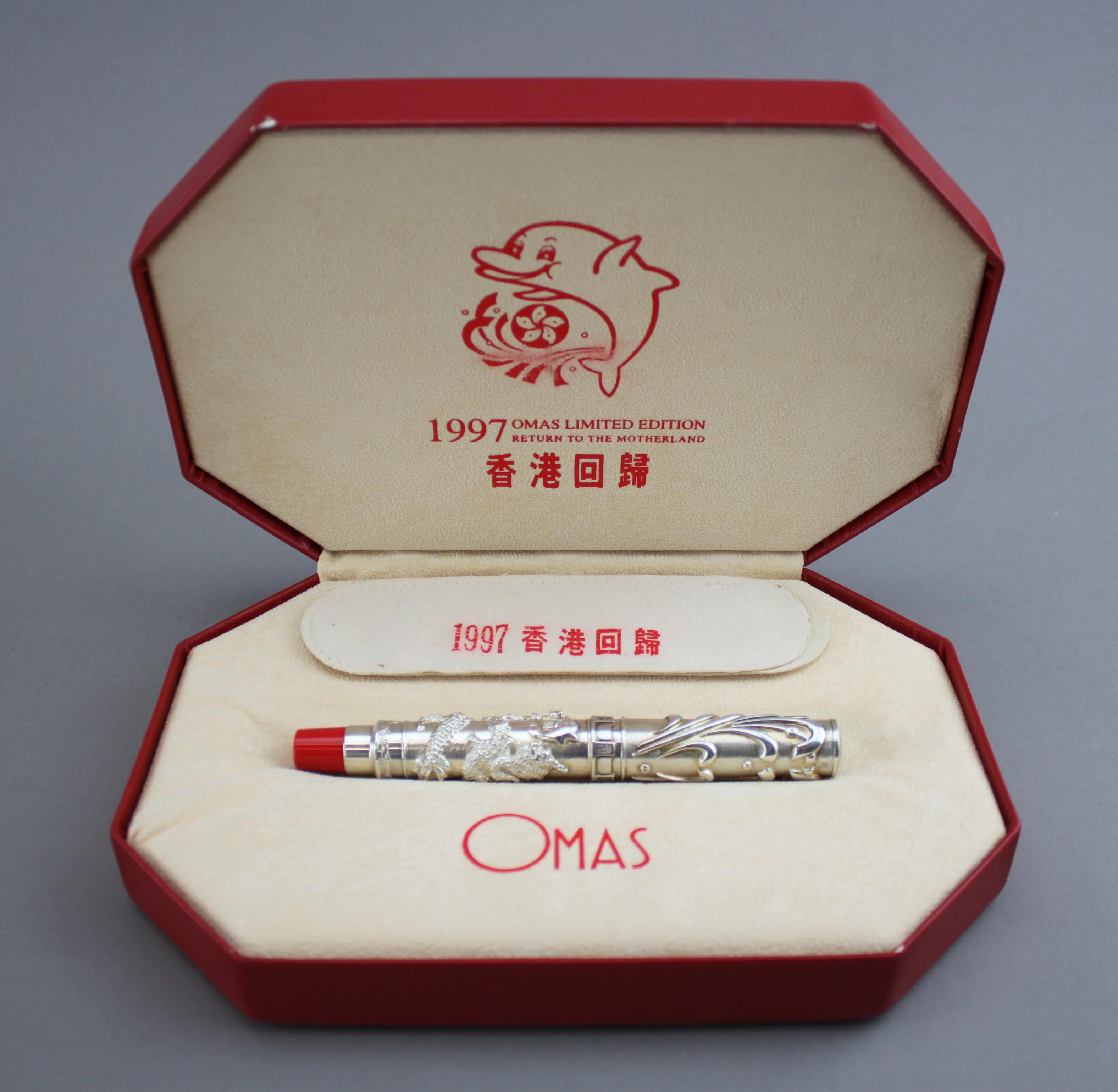 Omas, Return to Motherland Silver Fountain Pen with 18 Karat Gold Nib 13