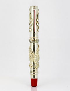 Omas, Return to Motherland Silver Fountain Pen with 18 Karat Gold Nib