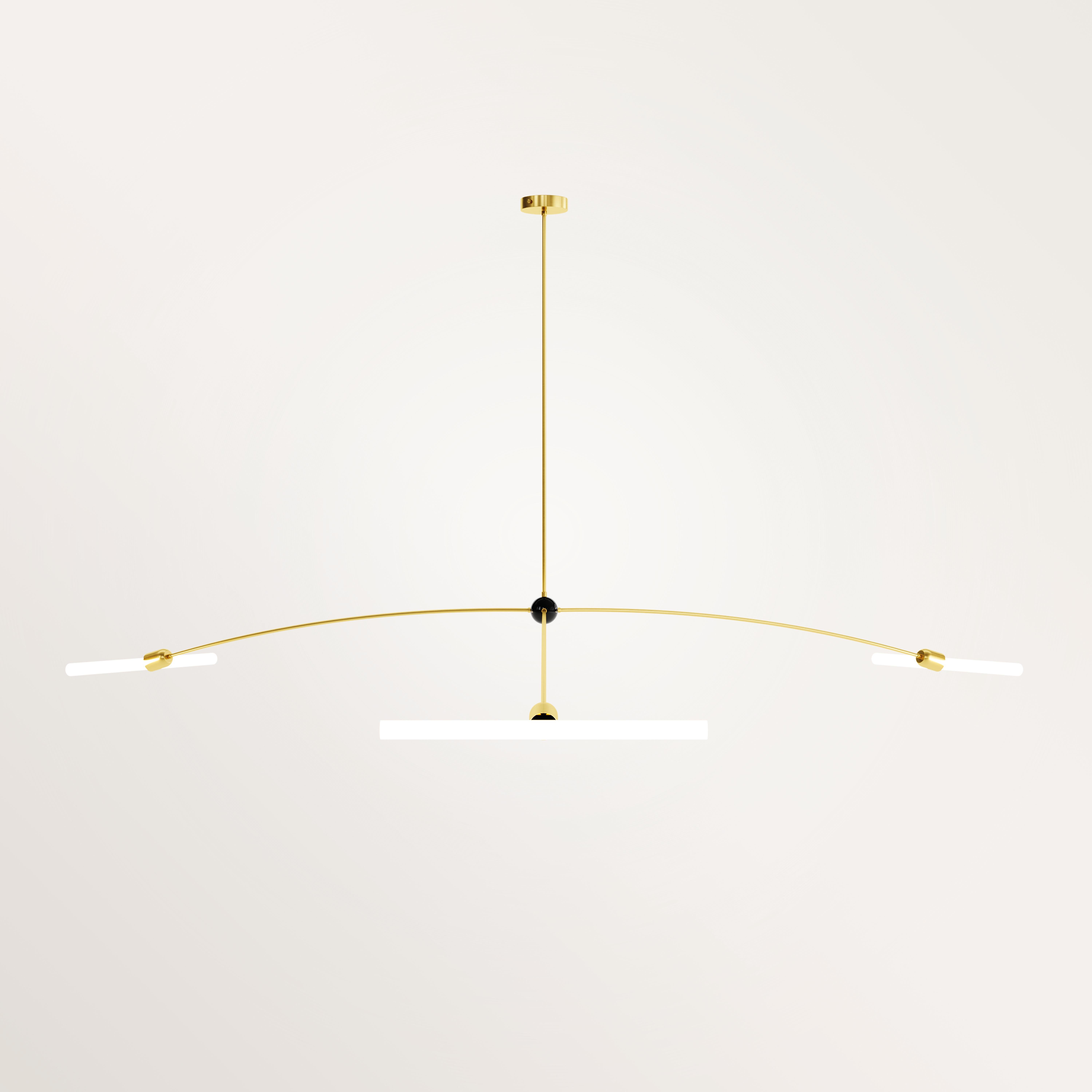 Lampadario Ombelle I di Gobo Lights
Dimensioni: D. 190 x L. 220 x H. 100 cm
Materiali: Ottone, opalino.
Peso: 1.3 kg. 


Autodidatta e proveniente dal mondo della chimica, questo artigiano/designer belga progetta i suoi pezzi con la stessa