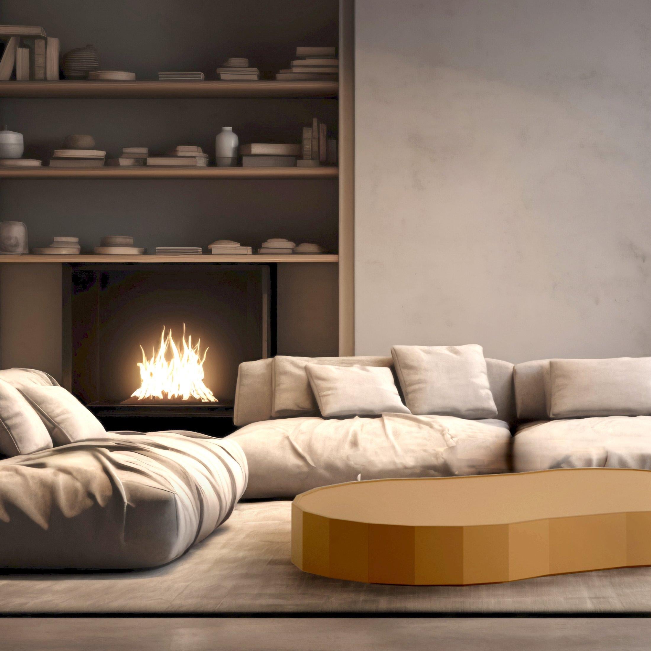 Ombra / Coffee low table - caramel - extra matt finishing / customizable color In New Condition For Sale In Stienta, IT