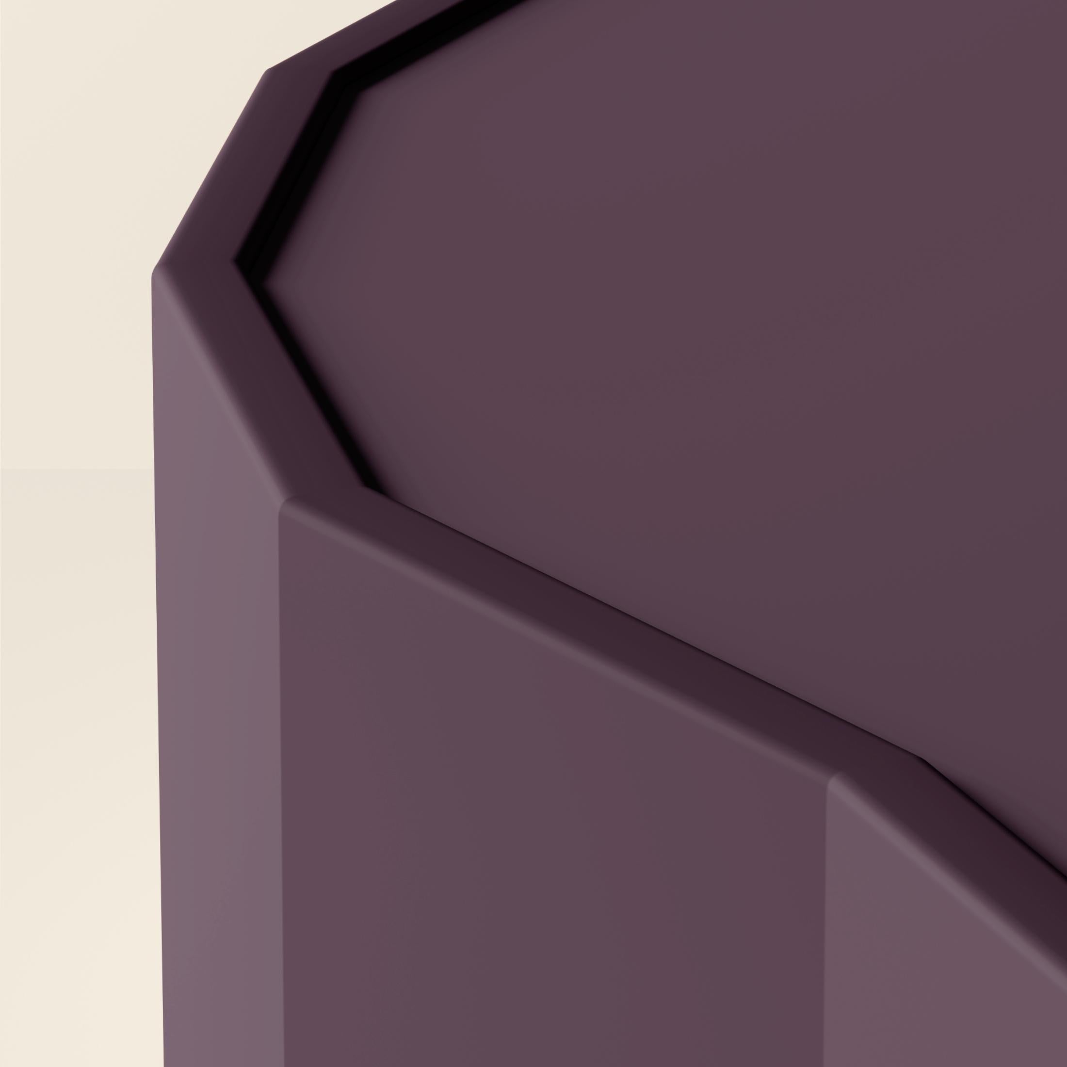 Other Ombra / Coffee low table - purple - extra matt finishing / customizable color For Sale