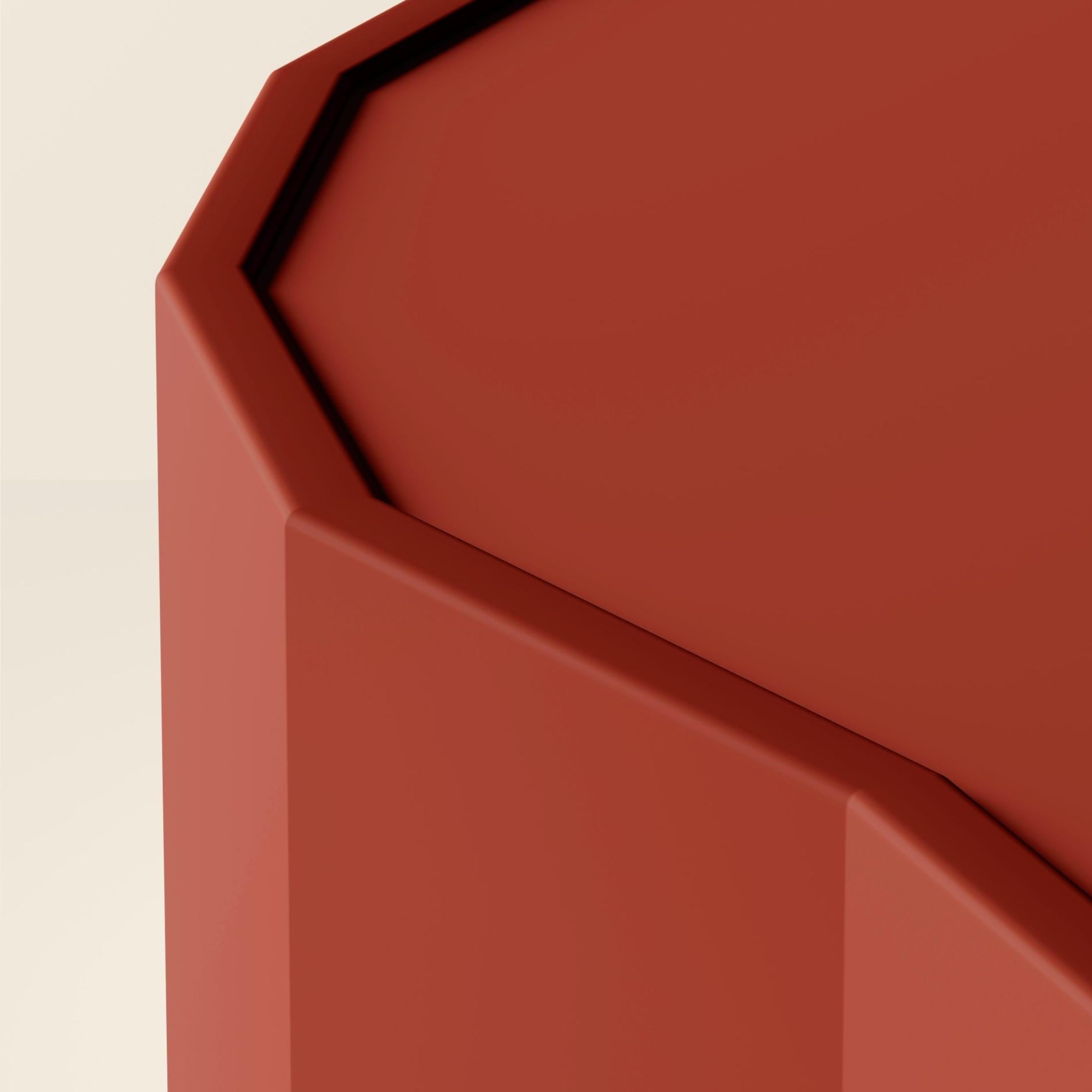 Ombra / Mesa baja de centro - roja - acabado extra mate / color personalizable Otro en venta