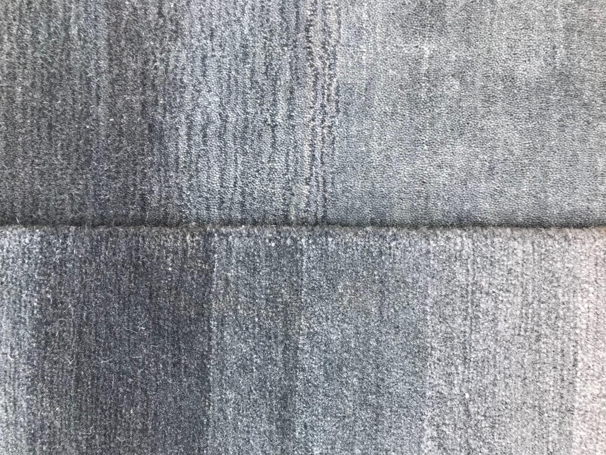 Alfombra azul jacquard degradado ombre en venta 1
