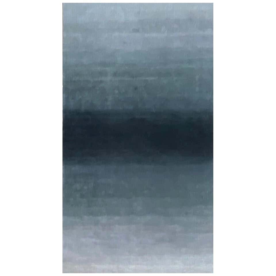 Rug and Kilim’s Gradient Custom Rug Sample In Beige-Brown Ombre Grid ...