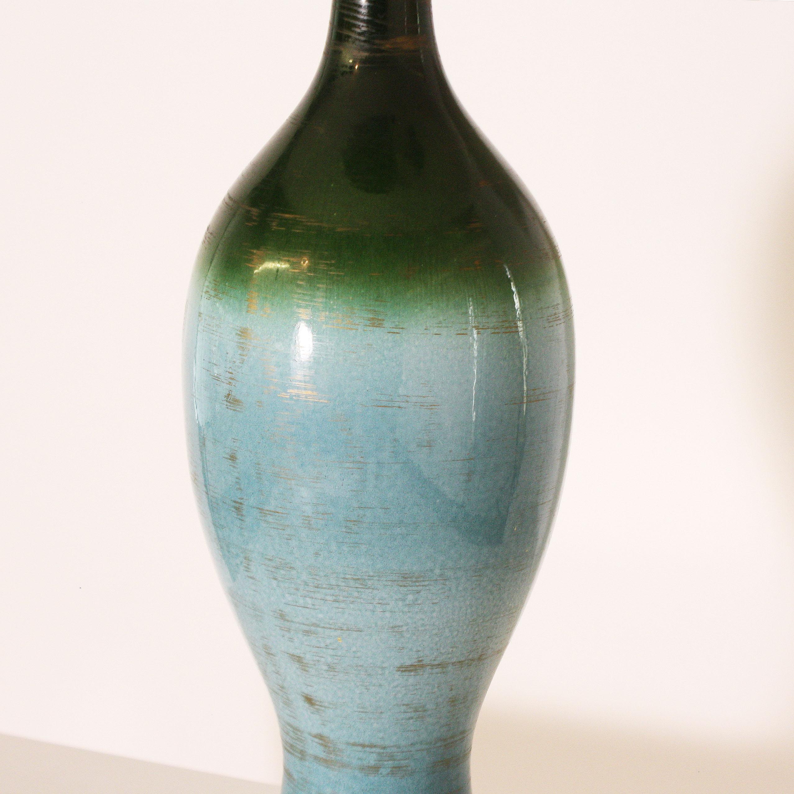 Ombre glaze urn lamp, circa 1960
$2500