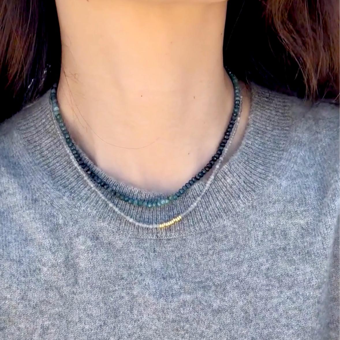 Collana Ombre Indicolite Tourmaline in oro 14K - by Bombyx House in vendita 1