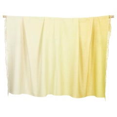Ombre Merino Wool Soft Blanket Throw in Yellow, in Stock