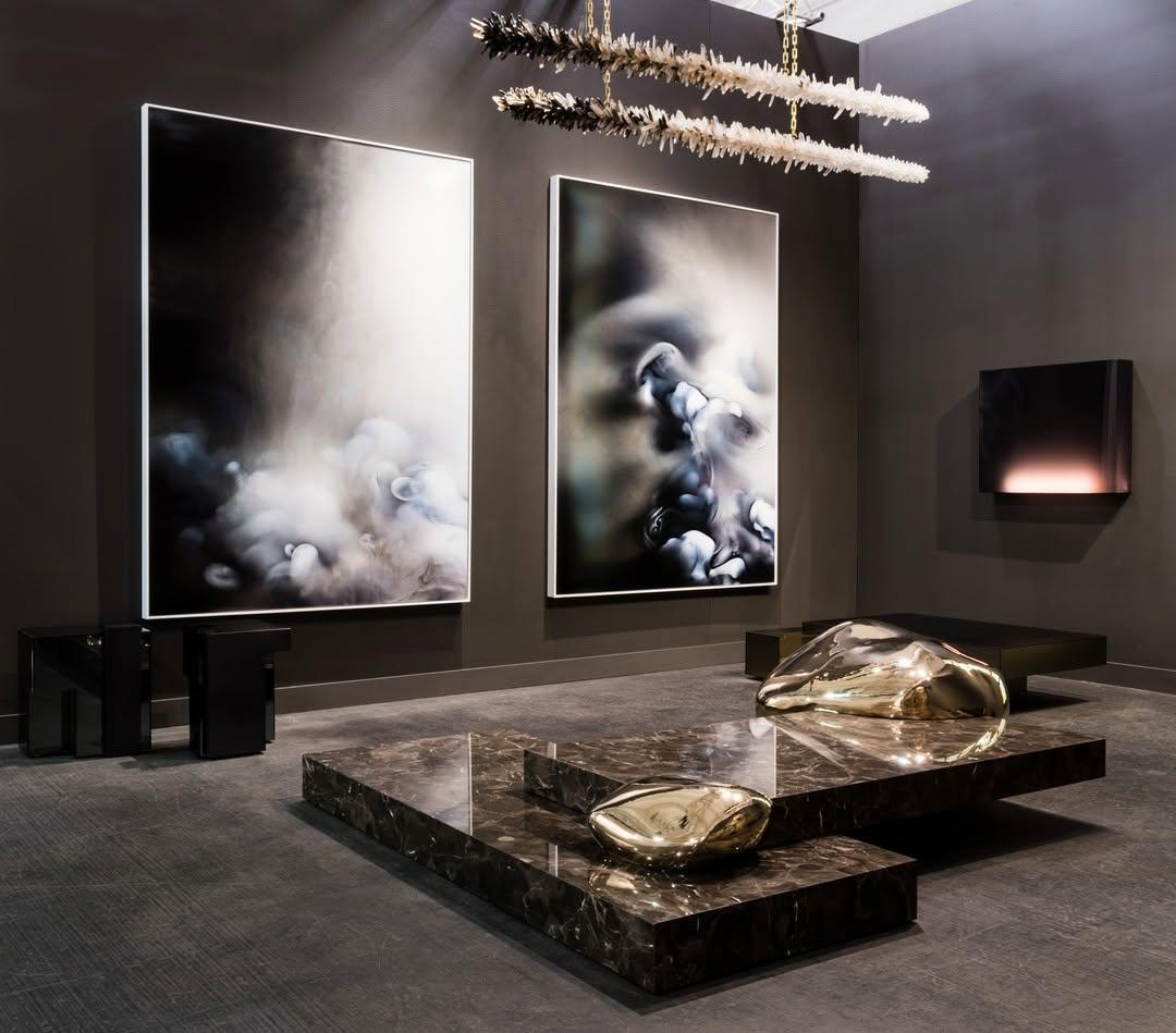 Lampada a sospensione Ombre Meteor Effect Natural Uncut Crystal 210 di Christopher Boots in vendita 9