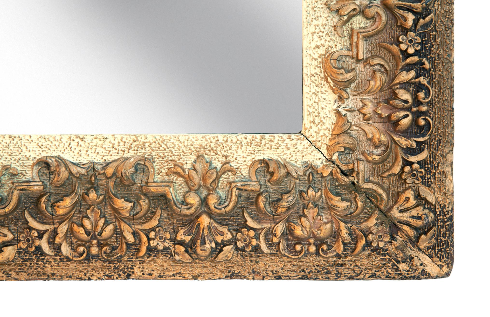Ombre-Spiegel mit graduellem Übergang von Gold zu Elfenbein im Zustand „Gut“ im Angebot in Malibu, CA