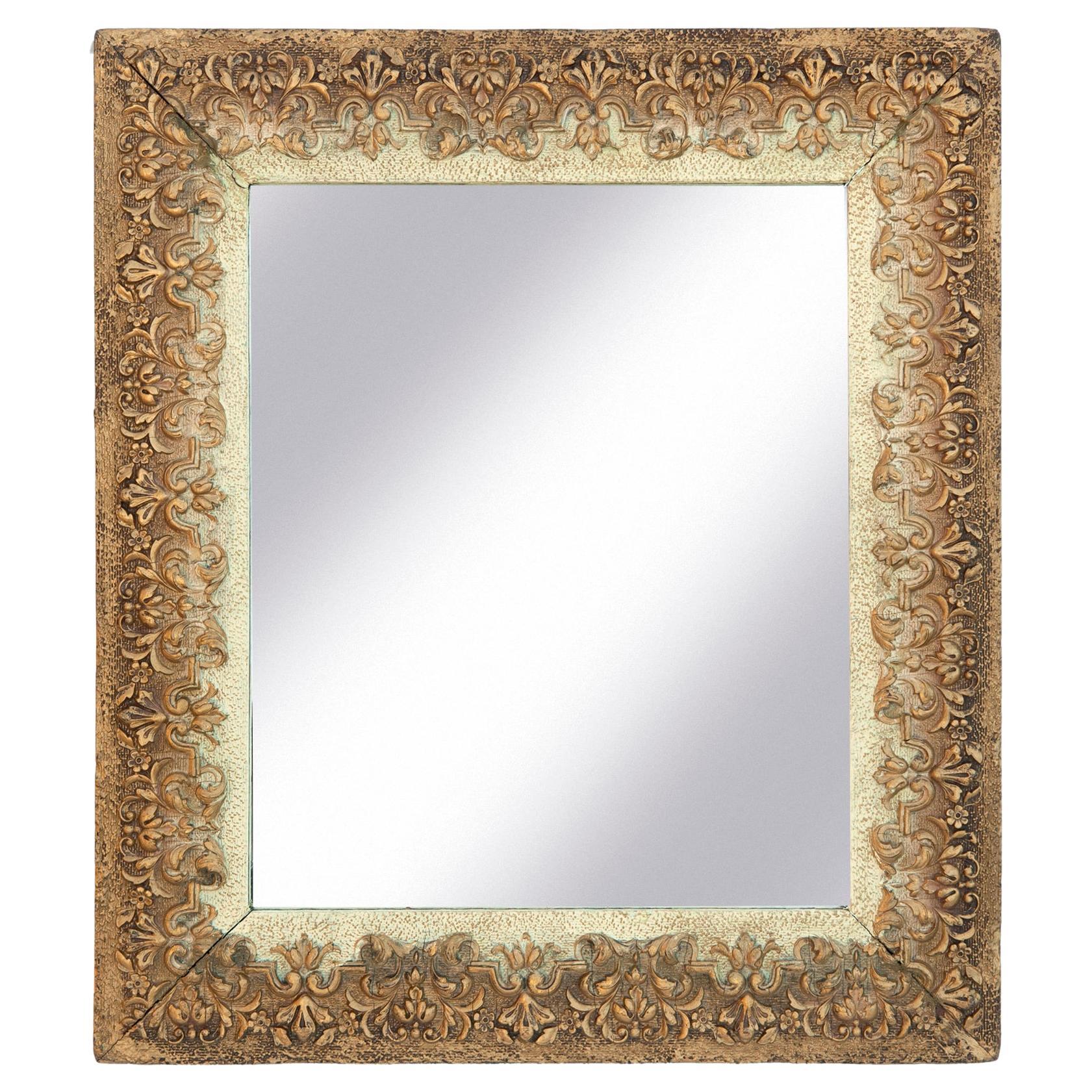 Ombre Mirror with Gradual Gold to Ivory For Sale