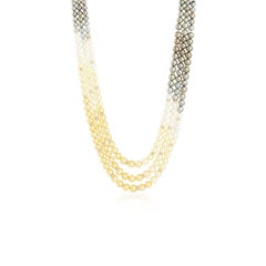Ombre South Sea and Tahitian Pearl Necklace in 18K Gold