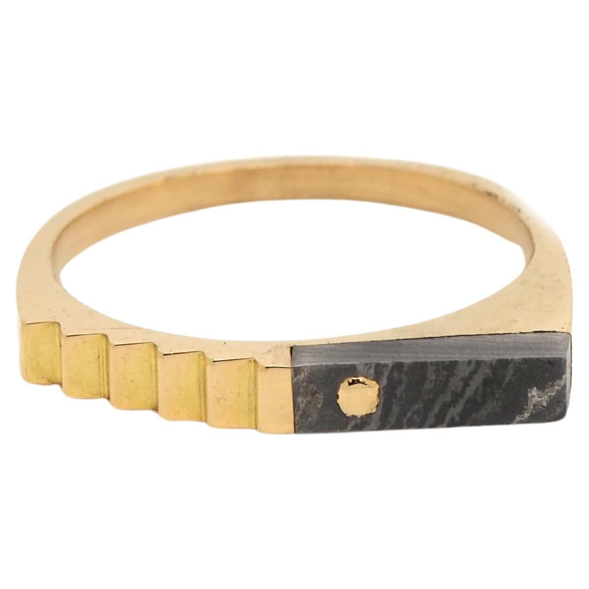 Ombres Portees A-23 Gold Ring by Karl Mazlo