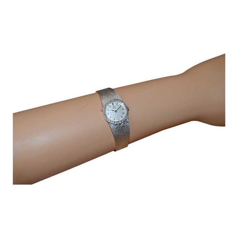 Omega 14 Karat Solid Gold Ladies Diamond Evening Watch All Original, circa  1960s