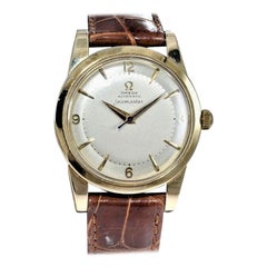 Omega Seamaster Automatico a carica automatica 1950 in oro giallo 14 carati con quadrante originale