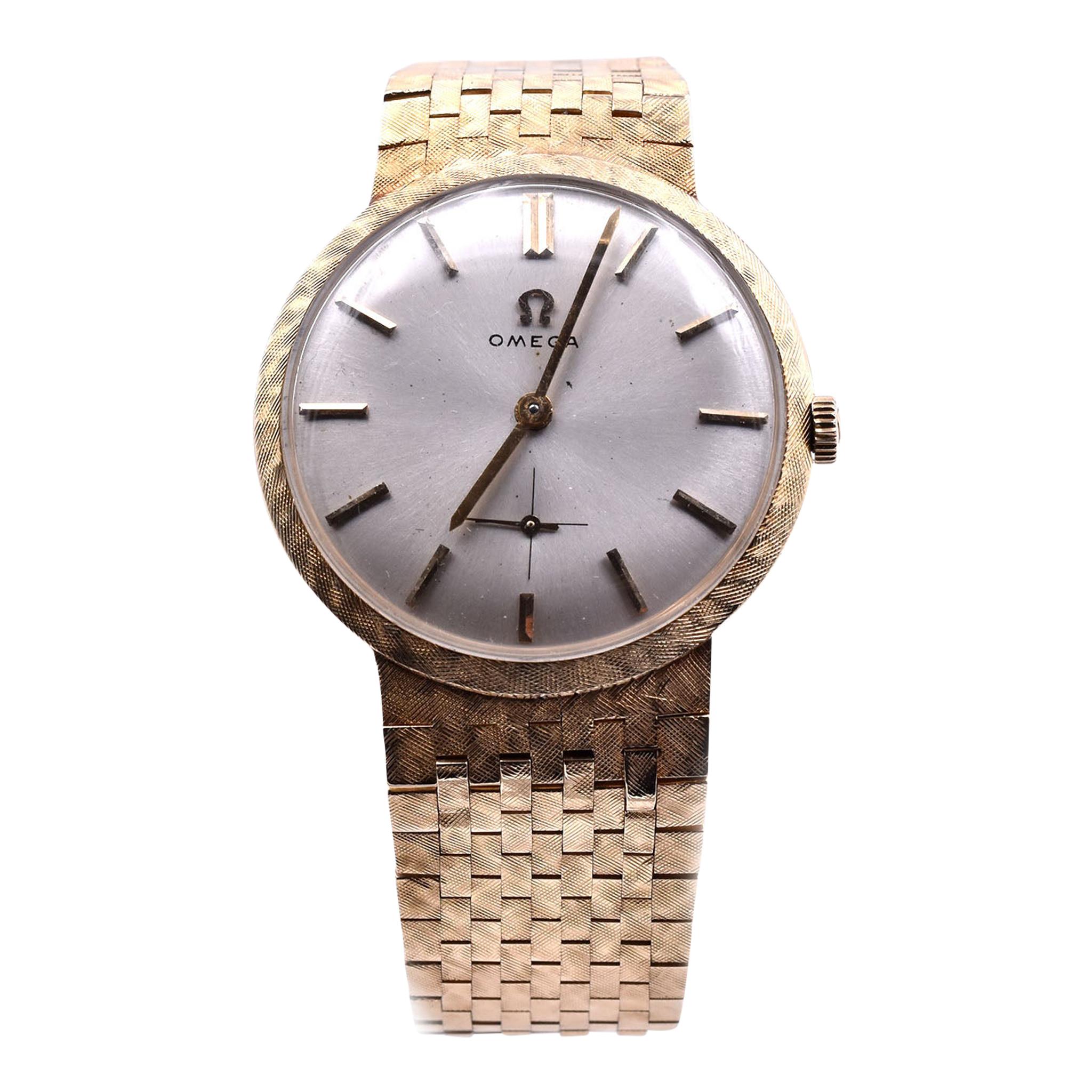 Omega 14 Karat Yellow Gold Vintage Manual Wind Watch