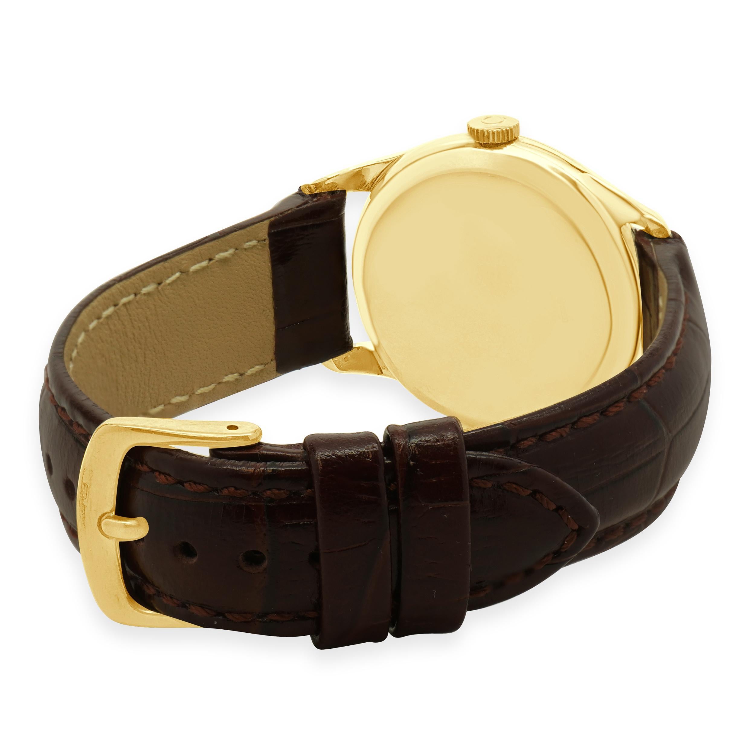 Omega 14k Yellow Gold Dress Watch 33mm In Excellent Condition In Scottsdale, AZ