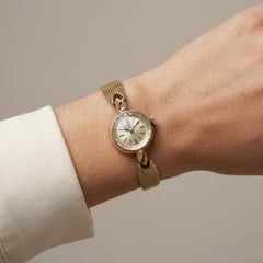 OMEGA Montre-bracelet pour dames en or jaune 14k à remontage manuel