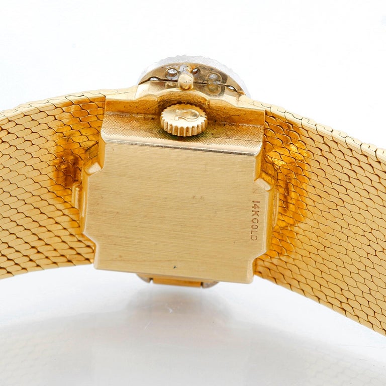 Omega 14 Karat Yellow Gold Vintage Ladies Watch at 1stDibs omega 14