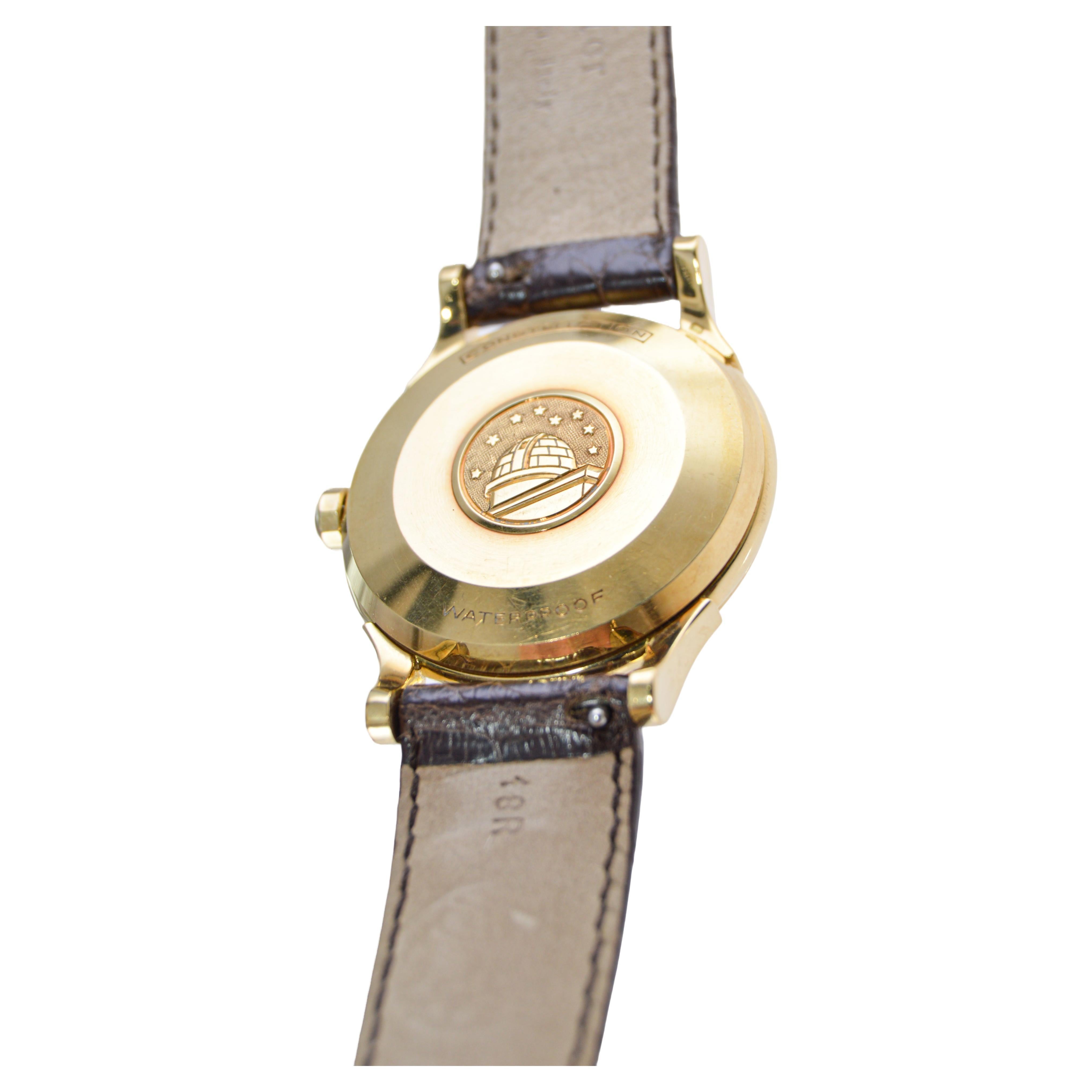 Omega 18 Karat Gold Constellation Observatorium Chronometer, ca. 1950-1960 7