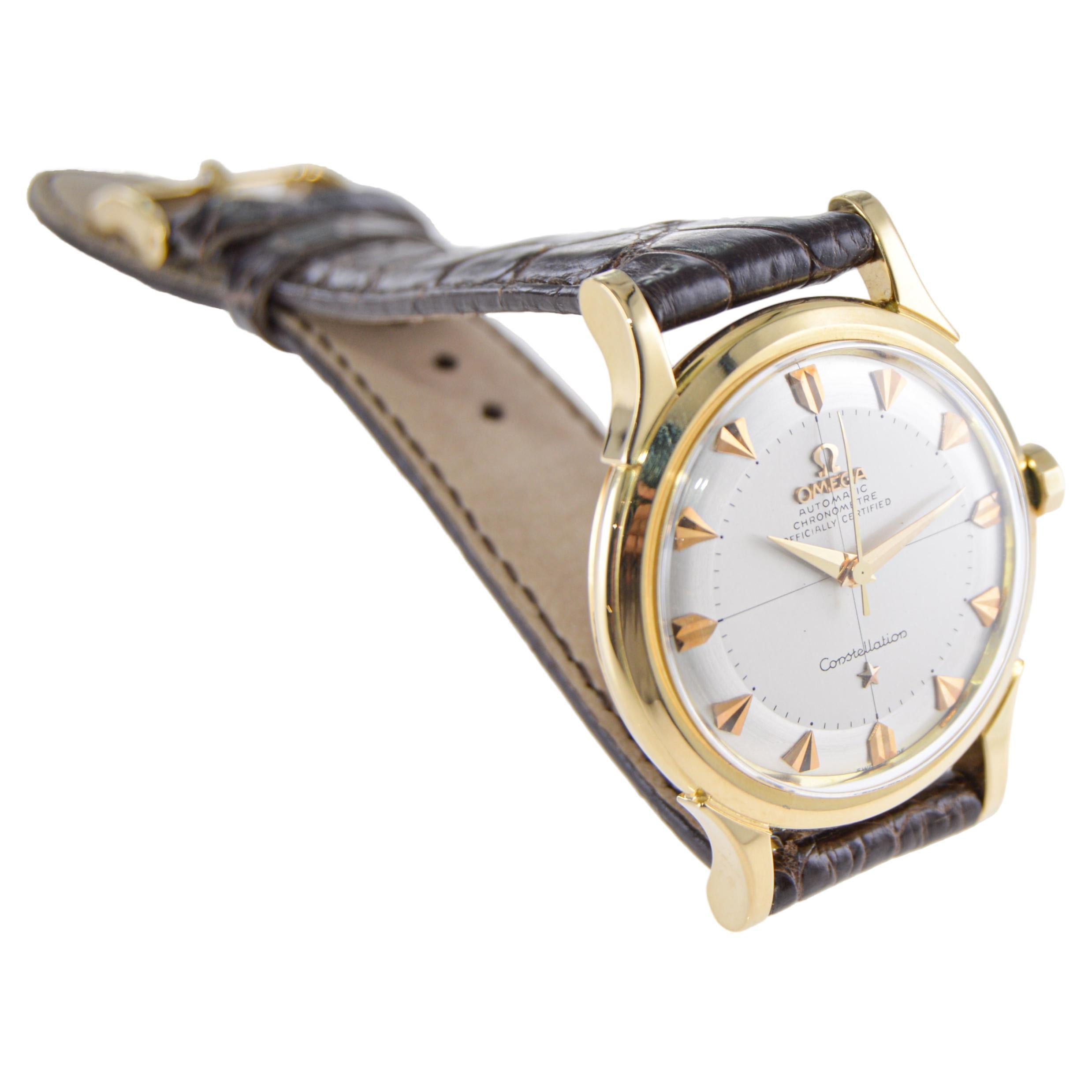 Omega 18 Karat Gold Constellation Observatorium Chronometer, ca. 1950-1960 1