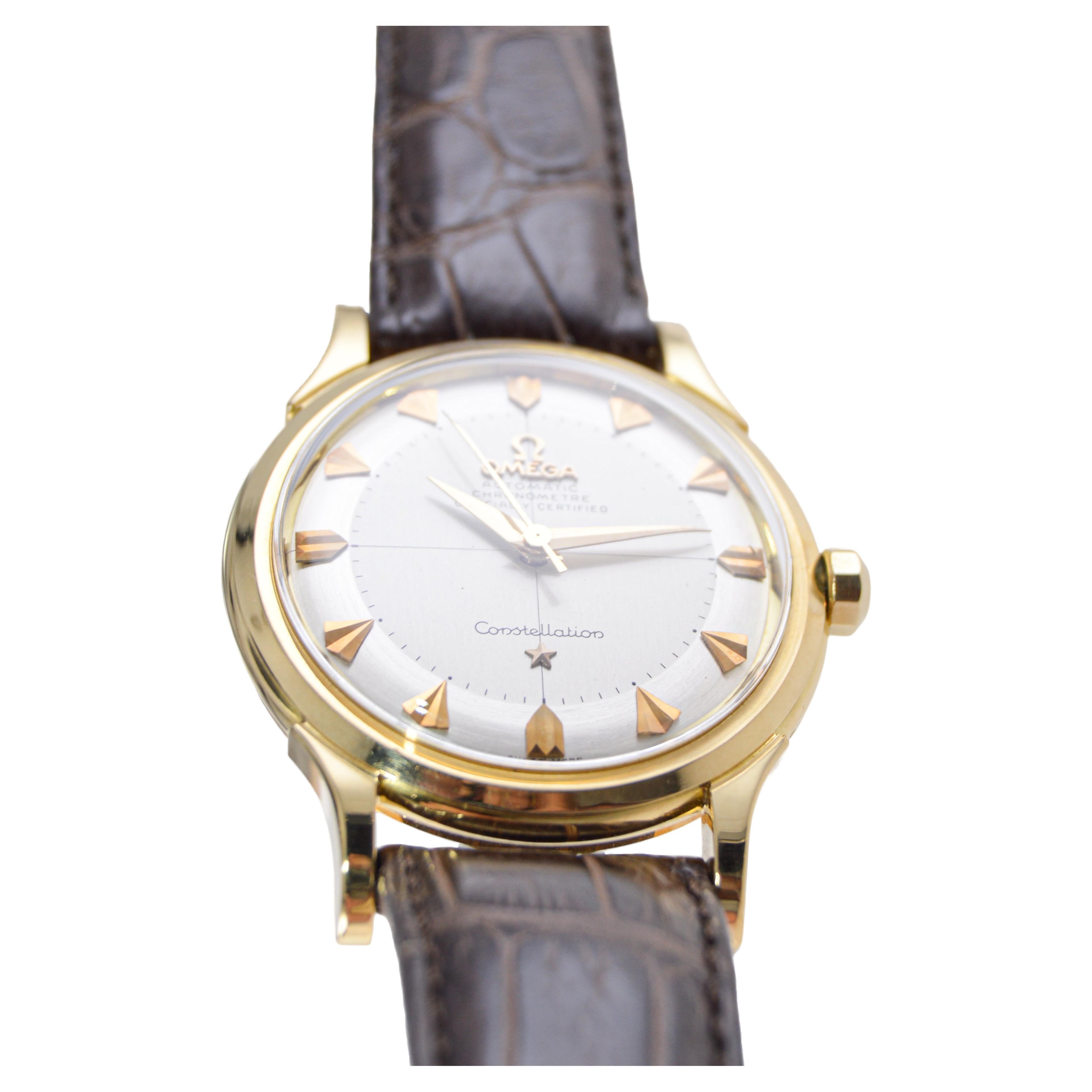 Omega 18 Karat Gold Constellation Observatorium Chronometer, ca. 1950-1960 4