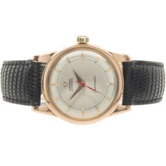Omega 18 Karat Rose Gold Vintage Seamaster
