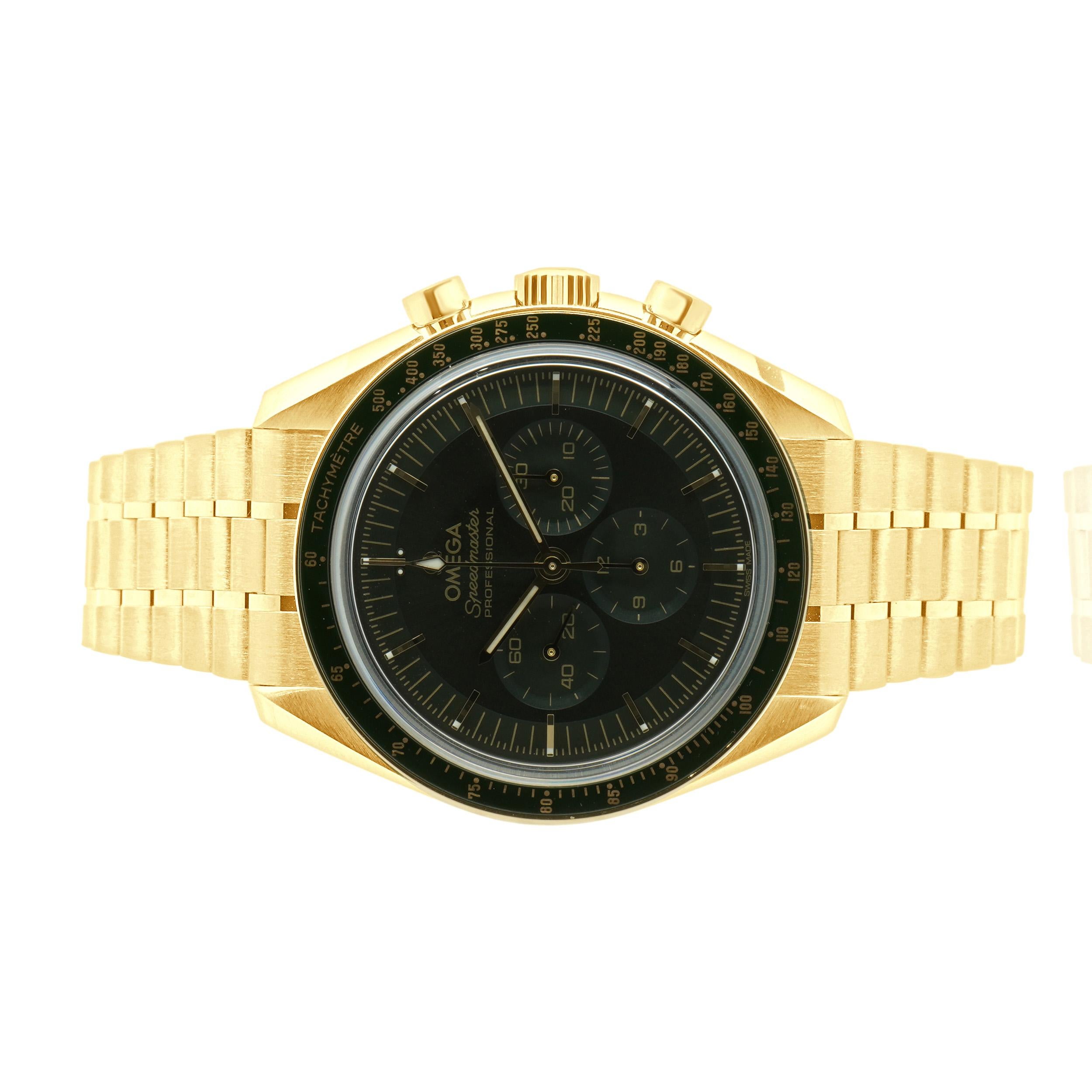 Uomo Omega Speedmaster Moonwatch in oro giallo a 18 carati 