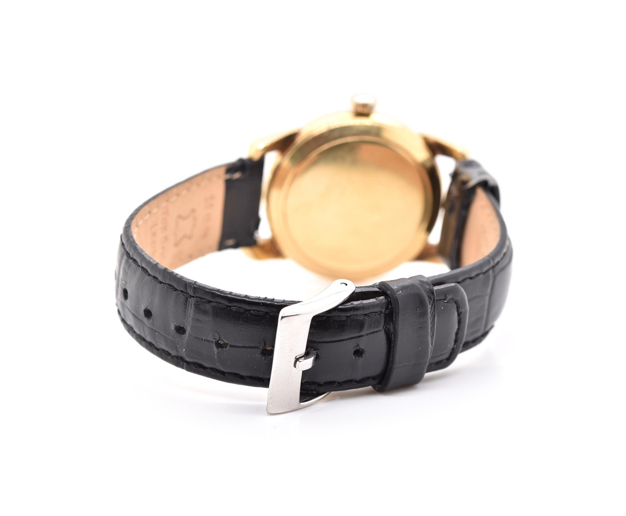 omega seamaster 18 karat gold watch