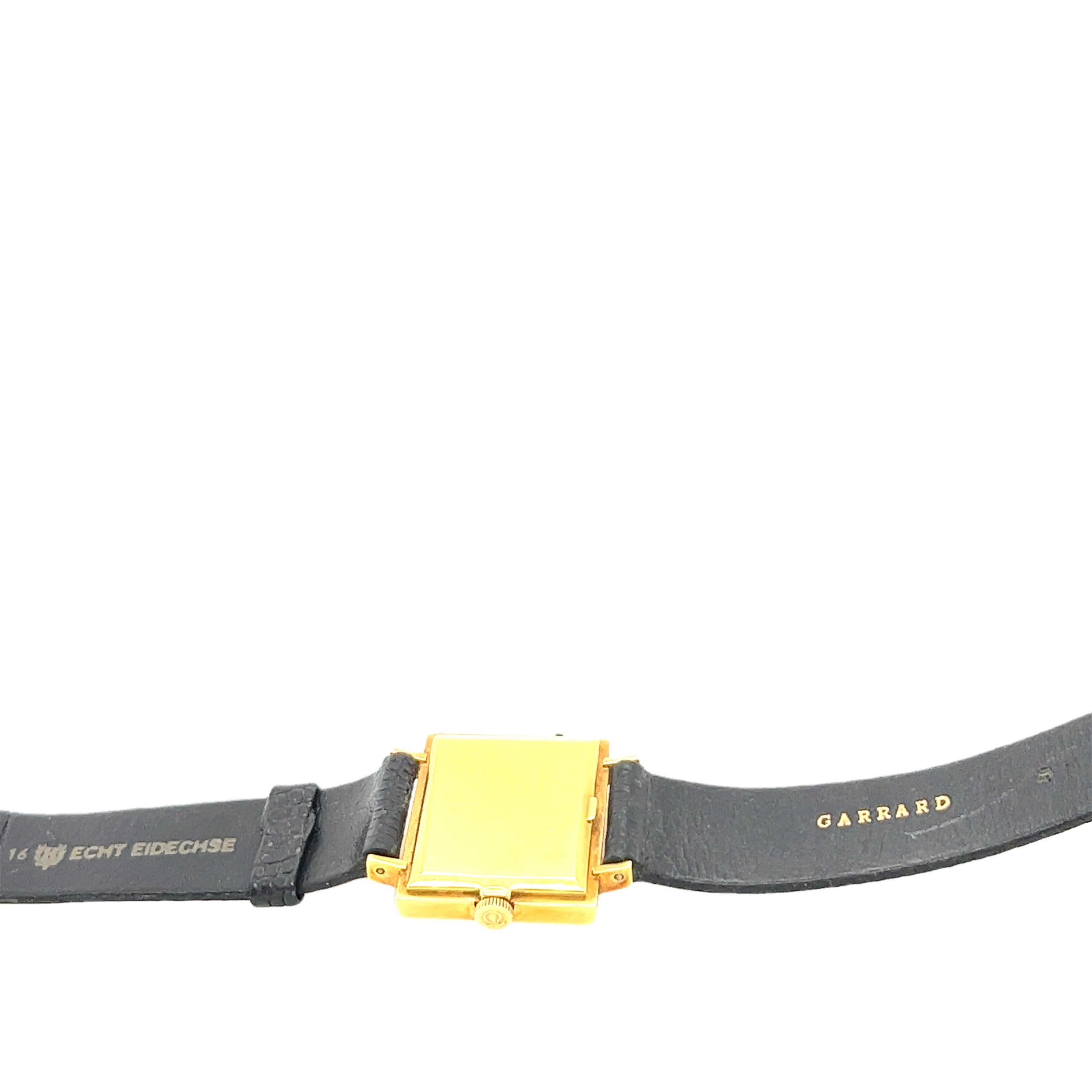 Women's Omega 18ct Gold Vintage Watch 1960's 26 x 21mm Rectangular Case