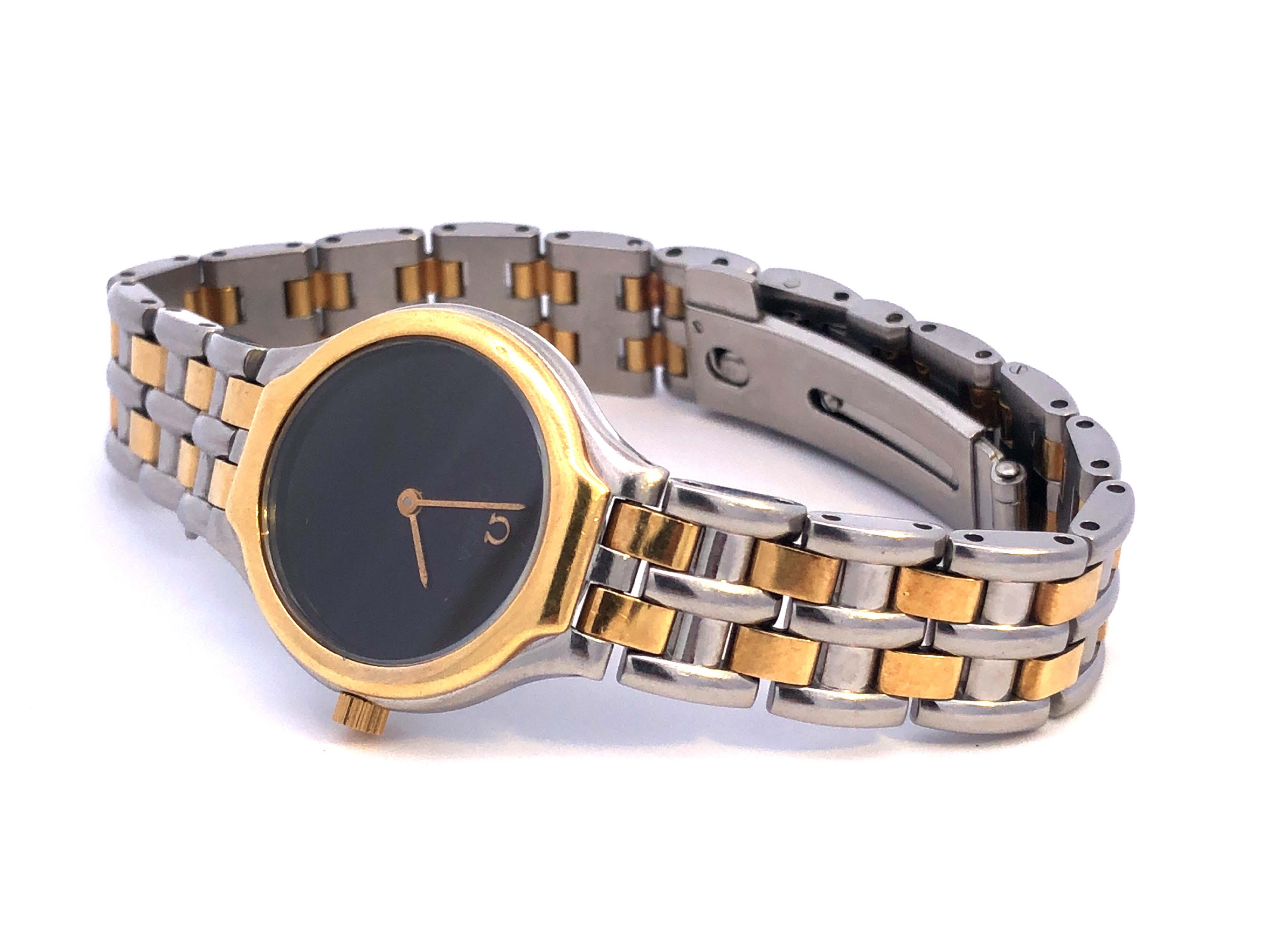 Montre Omega DeVille pour dames, 18 carats et acier Pour femmes en vente