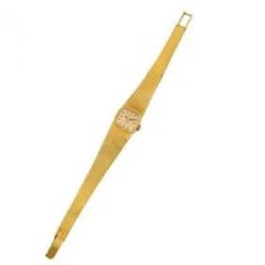 Omega 18K Gold Cushion Bracelet Watch — Calibre 650, 17 Jewels