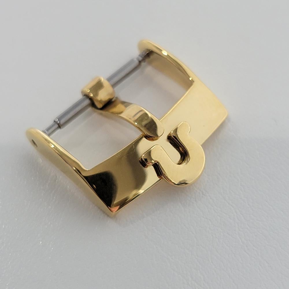 Brand new Omega 18k gold-plated 16mm buckle
* strap not included *
Marked: ACIERINOX SWISS

THE FINEST AND MOST VARIED SELECTION OF VINTAGE WATCHES IN THE WORLD
CLASSIC PRE-OWNED COLLECTIBLE TIMEPIECES
FROM BEVERLY HILLS, CALIFORNIA, USA
 
Item