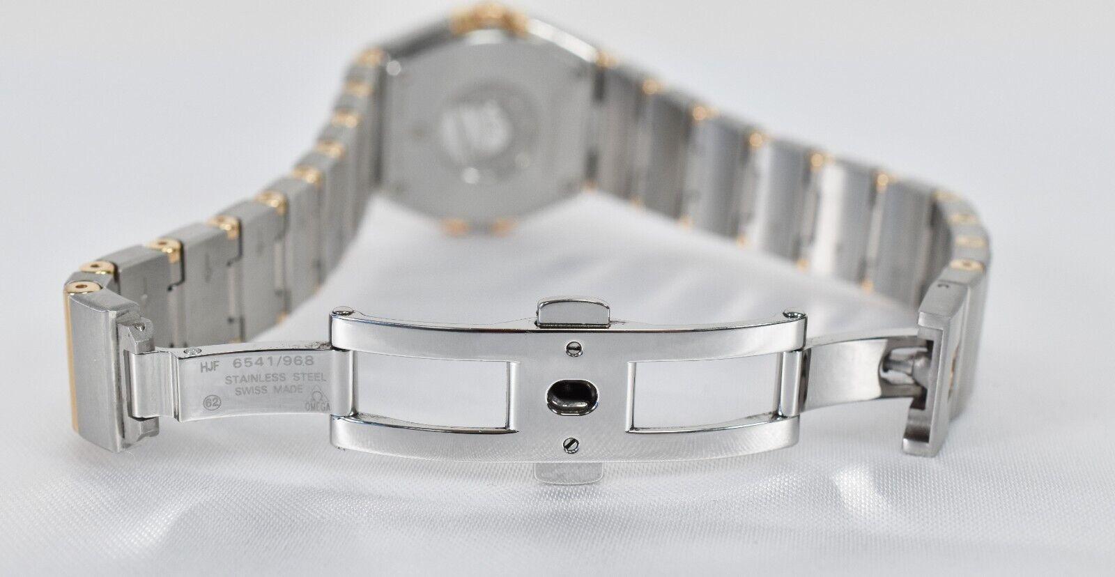 Orologio Omega Constellation Diamond Quartz 24 mm da donna in oro 18k e acciaio inossidabile in vendita 3
